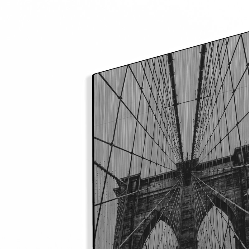 " Brooklyn Bridge Web Vertical " by Nicklas Gustafsson, 16" H x 12" W