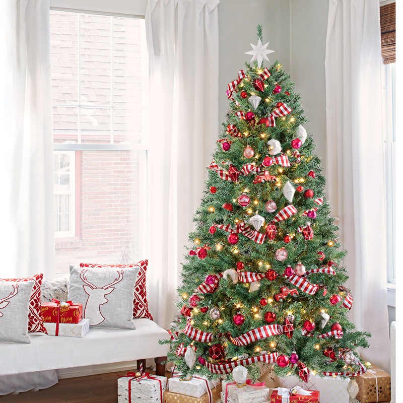 180cm H Lighted Artificial Fir Christmas Tree