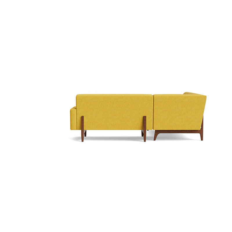 Tyler Sectional With Bumper (95" X 95"), Performance Weave - Natural, Left Hand Facing
