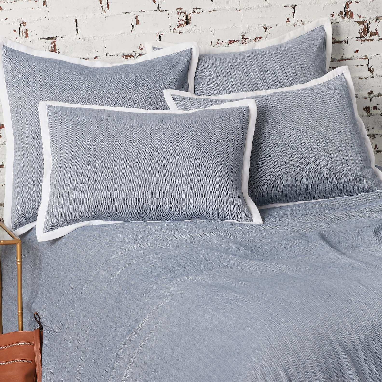 Cotton Shams, Euro, Indigo