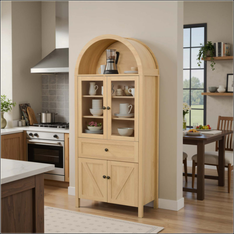 Armoire en dôme, faite de matériaux de haute qualité et de fabrication ancienne, avec un grand espace de rangement