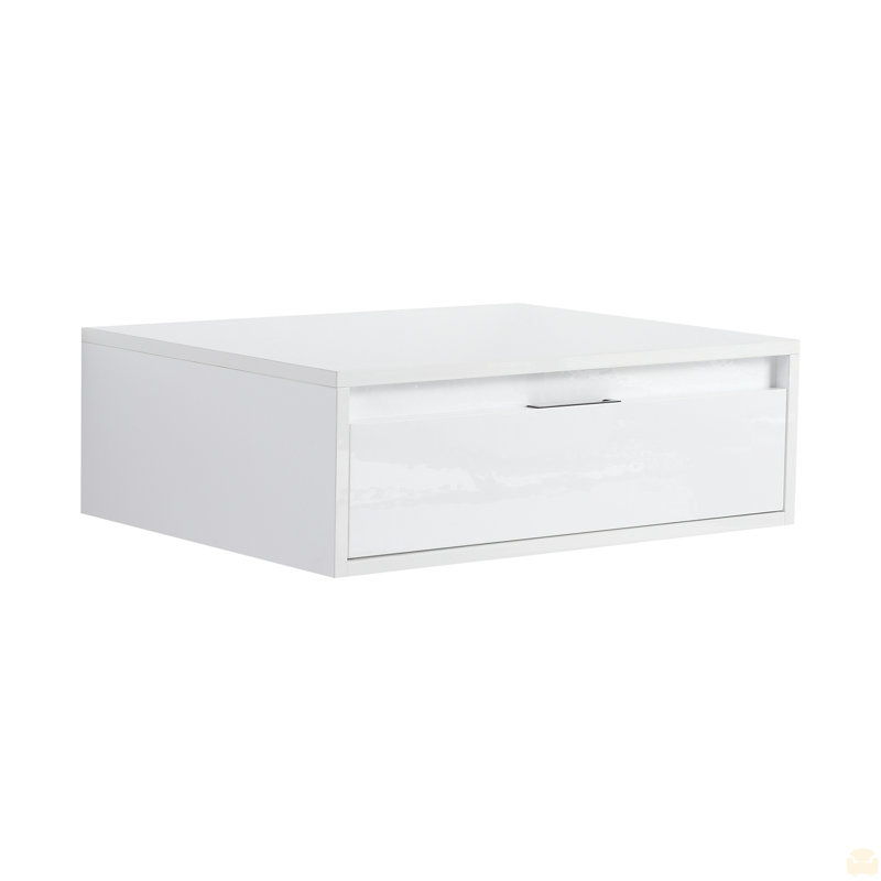 24" Bathroom Cabinet,Soft Close Drawer,Float Mounting Design