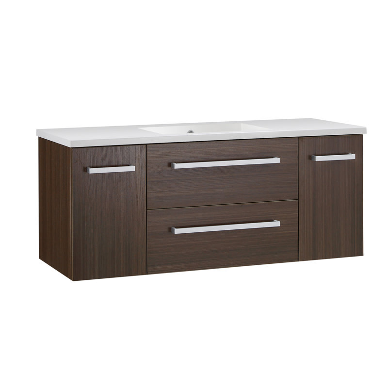 Meuble-lavabo brun riche l 48 po x H 20 po Conques, Brun