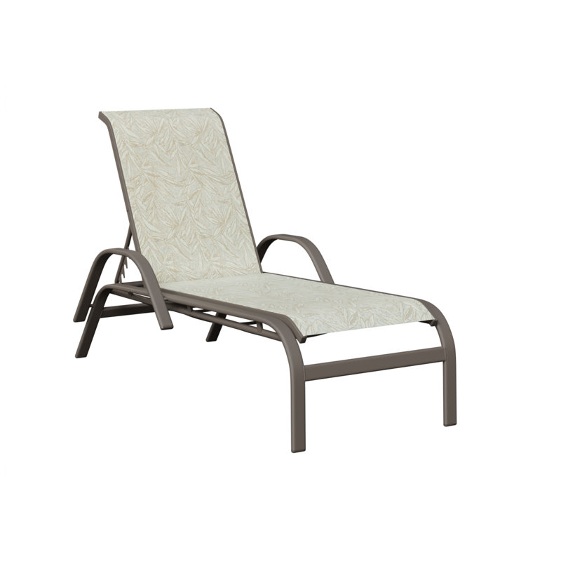 Chaise longue berlinoise en graphite avec tissu Sling de Montego Bay Berlin Gardens, Graphite, Taupe