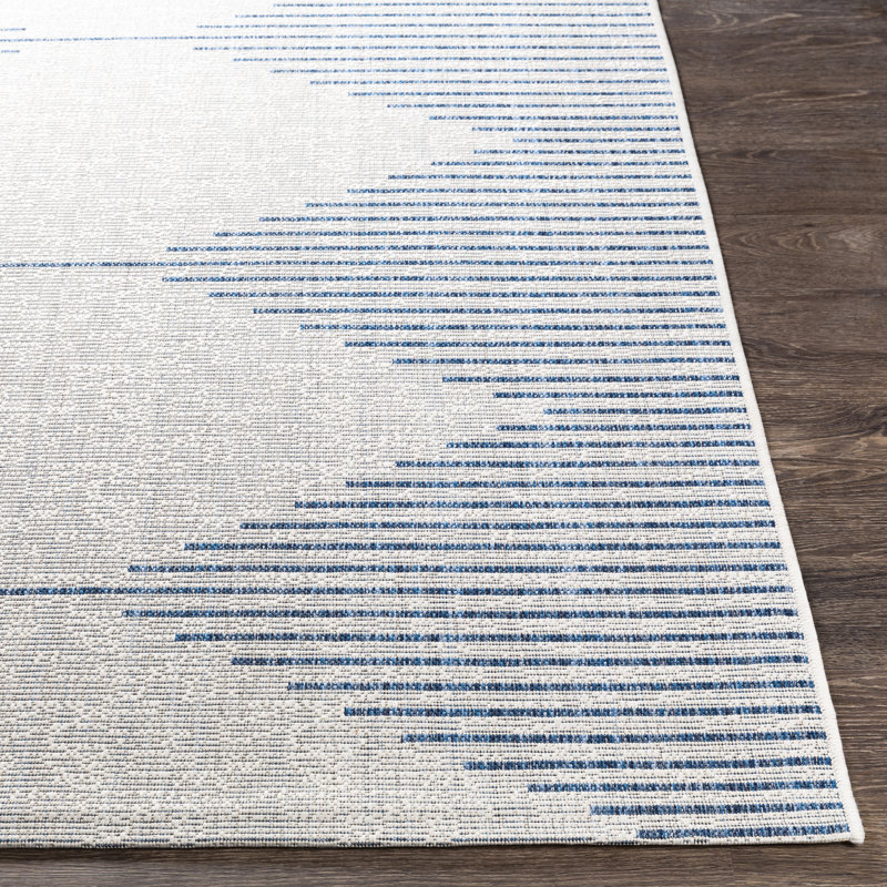Tapis intérieur / extérieur gris Jaceyon, Rectangle 8 pi 10 po x 12 pi