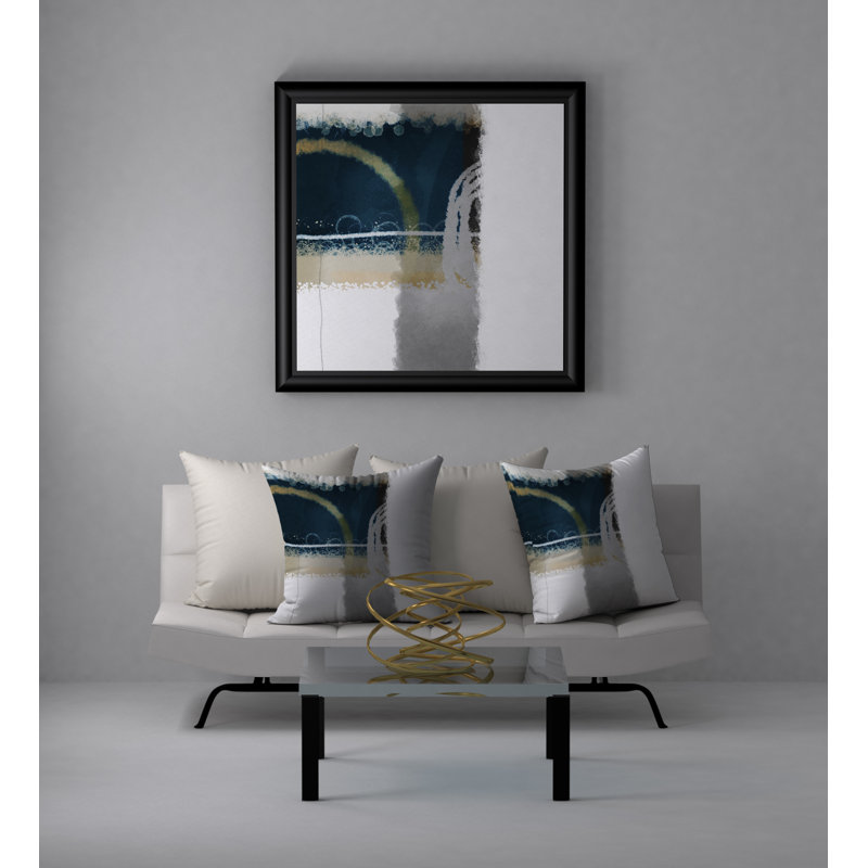 Abstract Reversible Throw Pillow, 20" x 20"
