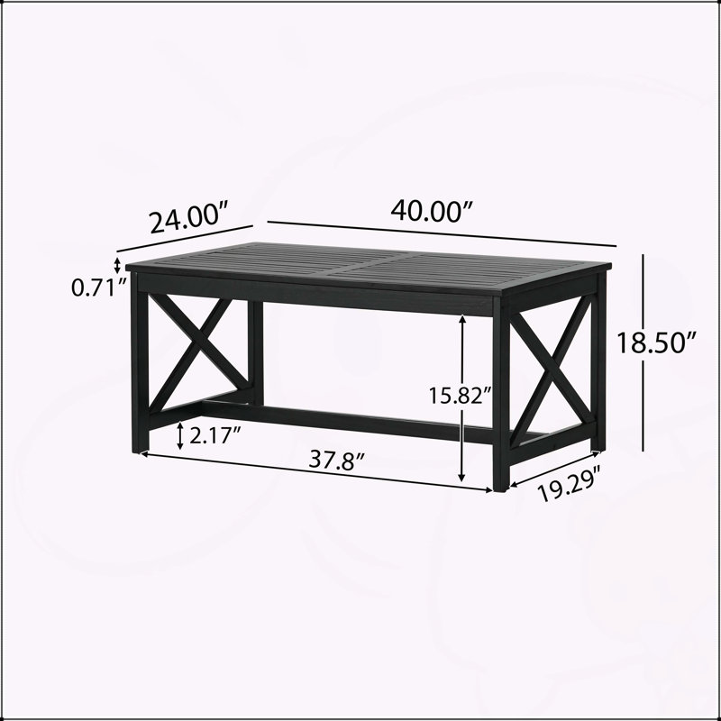 Table basse, Noir