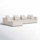 Del 5 - Piece Modular Upholstered Reversible L-Sectional