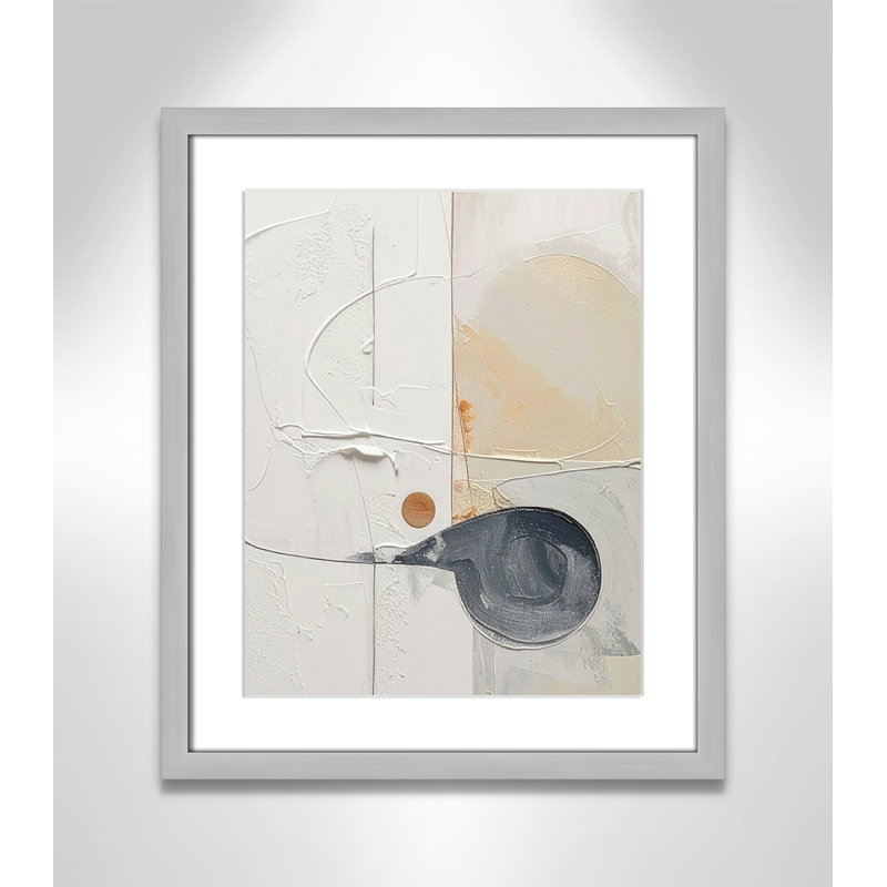 «Plastering III» par Alonza Saunders, Argent mat, L 16 po x H 19 po, Imprimé mat