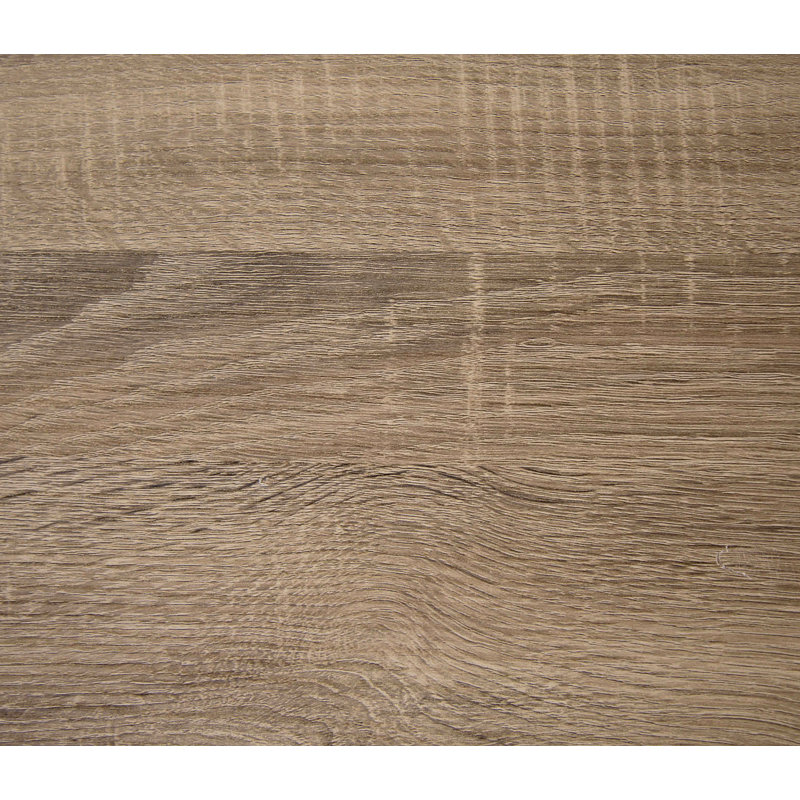 Table d'appoint, en forme de C, bout, côté, collation, stratifié brun, métal noir, contemporain, moderne, Taupe