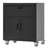 Metal Tool Cabinet With Wheels, Storage Cabinet With 1 Drawer And 2 Locking Doors, Rolling Tool Storage Cabinet