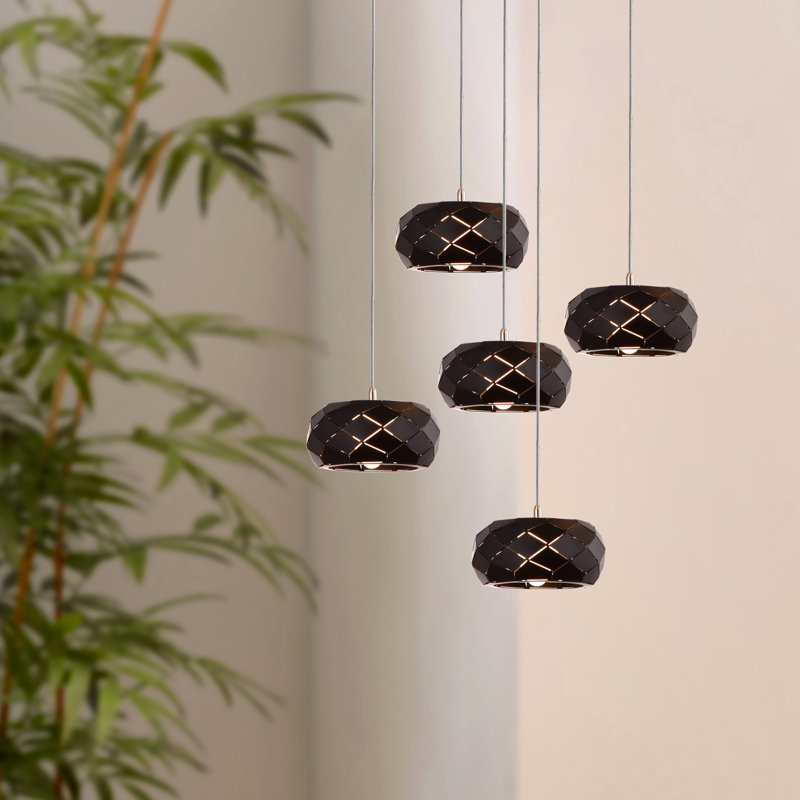 Bixby 5 - Light Cluster Pendant, Black