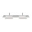 Plateau de meuble-lavabo double 72 po avec lavabos intégrés Serenity - blanc-56597595-56597597