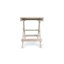 Fully Assembled All-Weather Recycled HDPE Outdoor Folding Bistro Table, Teak Brown-1447287248
