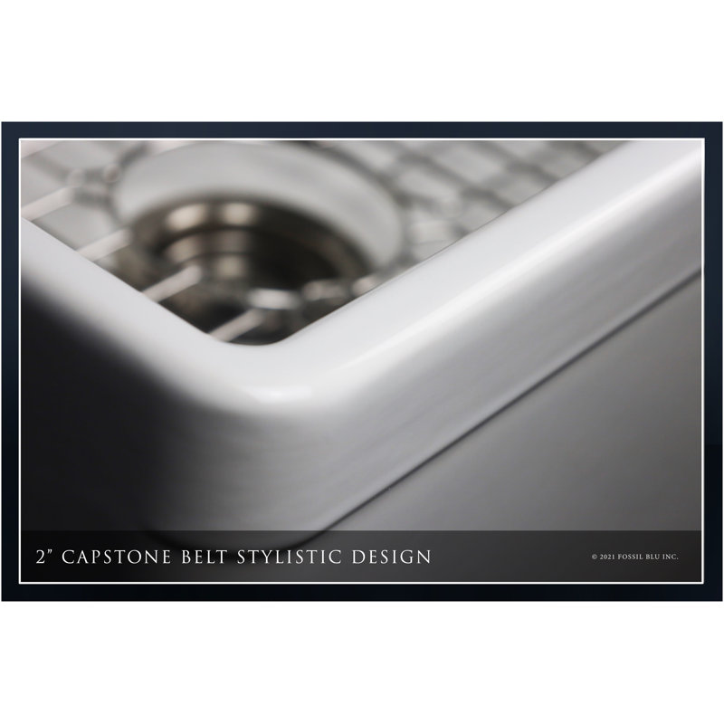 Luxury 30" L x 20" W Farmhouse Kitchen Sink with Basket strainer, Stainless Steel Accessories