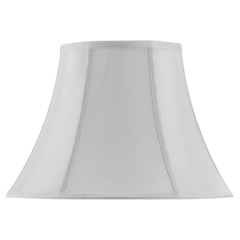 Abat-jour cloche en tissu (araignée) H 10,5 "x l 14", Blanc