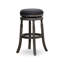 Tabouret de bar gris vieilli 30 po avec siège gris anthracite, fabrication solide, pivotant à 360 degrés, tabouret de 17 po de diamètre, couleur, tissu solide et attrayant, comptoir ou utilisation-2029927809
