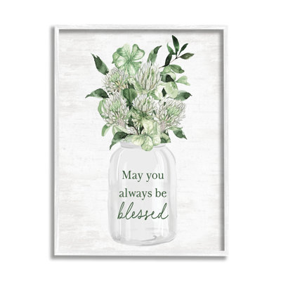 Bb-261-Be Blessed Herb Bouquet, encadré sur bois