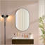 Miroir mural miroir ovale en métal-1530248935