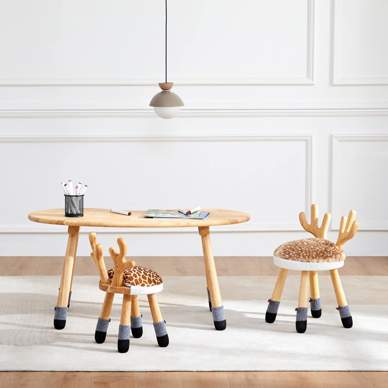 Chaise de classe en bois 11,8 po, Naturel