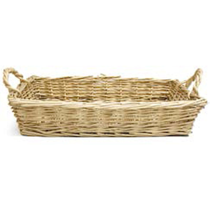 Highland Dunes Wicker Box, 3.5" H x 16" W x 12" D