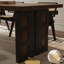 Grande table de salle à manger simple en bois de frêne-1558997960