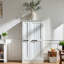 Garde-manger avec portes, grand rangement et tablettes réglables