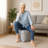  Moseley 16" Square Bean Bag Pouf Ottoman, Water-Repellent-1269463977