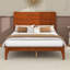 Base de lit en bois de bambou, rangement sous le lit-112249433