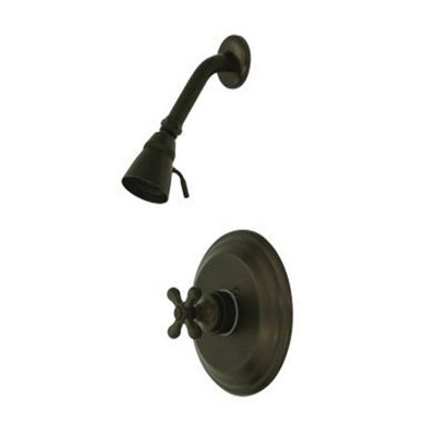 Vintage Thermostatic Pressure Balanced Shower Faucet with Metal Cross Handles