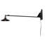 Mordecai Modern 1 Light Black Extended Arm Wall Sconce
