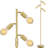Tree Floor Lamp, Industrial Floor Lamp, Modern Standing Lamp With Adjustable 3 Light(no Bulbs)-132466998
