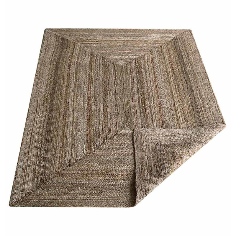 Tapis en jute tissé à la main Anley, Rectangulaire 8 pi x 10 pi