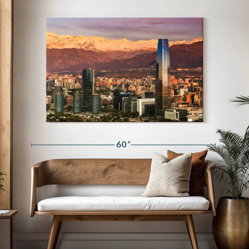 Santiago De Chile, 34" H x 51" W