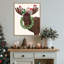 «Christmas Moose and Christmas Owls» par Fab Funky, impression sur toile encadrée