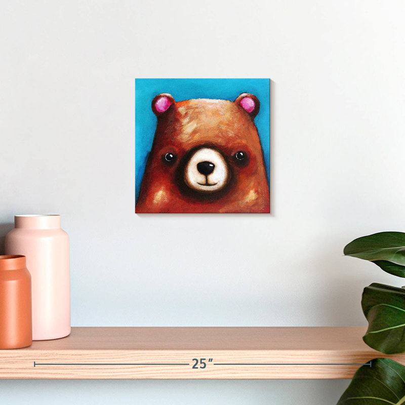 Ashelle l'ours brun, H 10 po x l 10 po