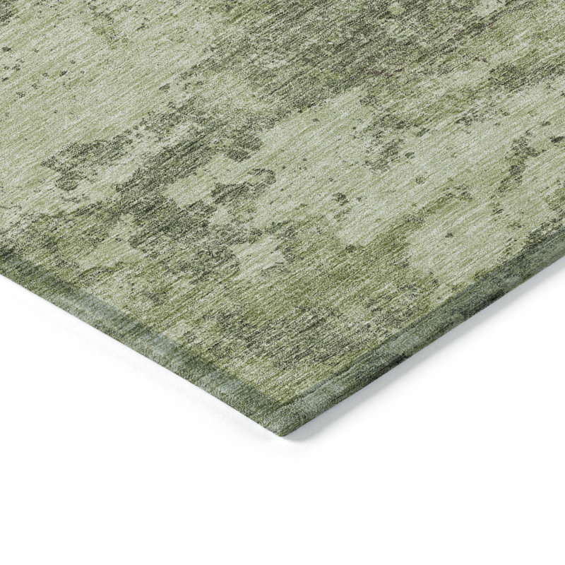 Jereny Washable Abstract Indoor / Outdoor Rug, Rectangle 9' x 12'