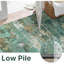 Tapis de couloir pour couloir de cuisine, tapis de couloir lavable à la machine 2 x 6 pour le vestibule, tapis décoratifs modernes et doux, revêtement de sol à poils courts avec envers antidérapant, turquoise