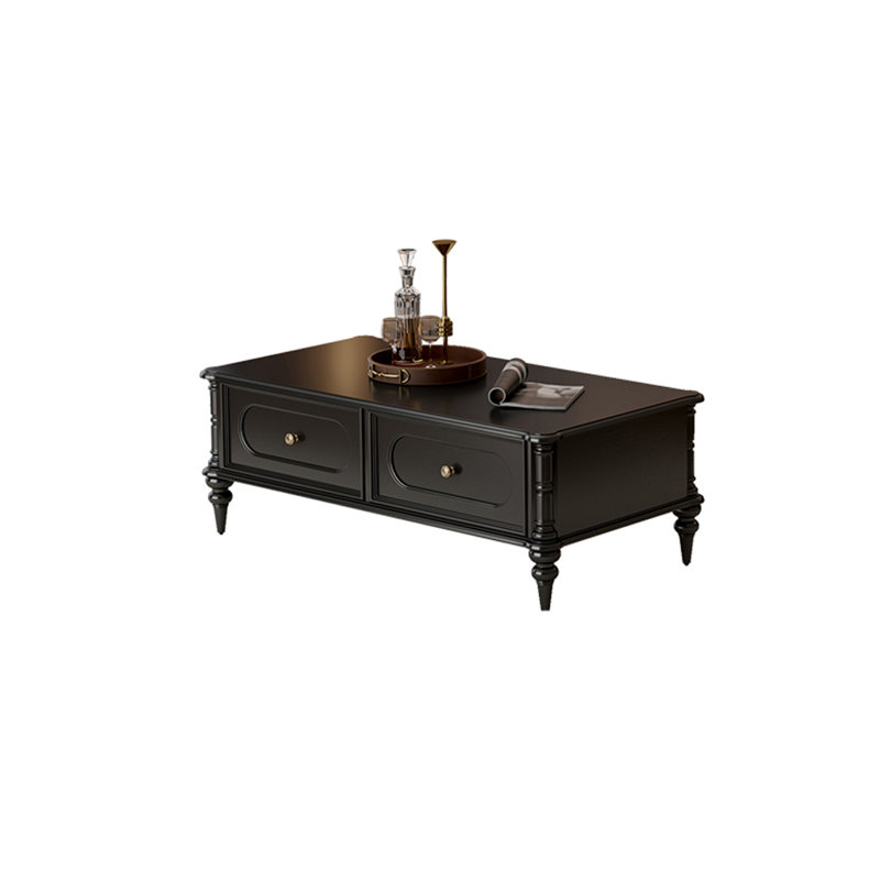 Table basse en bois massif de style américain