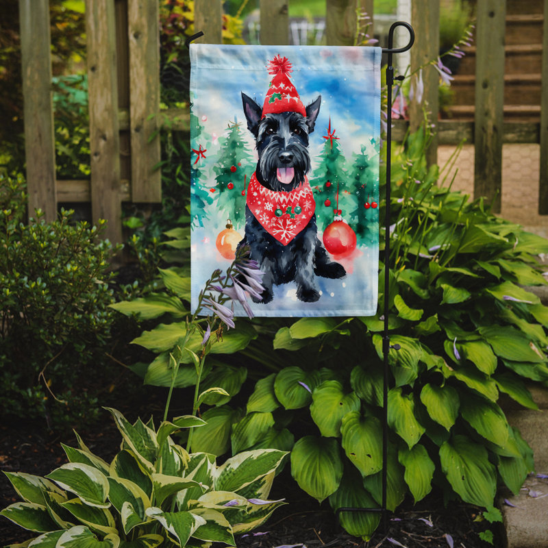 Drapeau de jardin en polyester à 2 faces, H 15,5 po x l 11,25 po