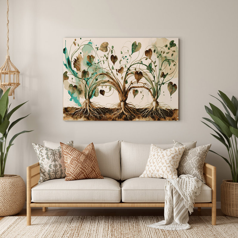Légumes, art mural en métal beige Ahipa, H 8 po x l 10 po