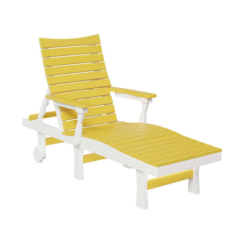 Chaise longue Berlin Gardens Bristol, Jaune soleil / blanc