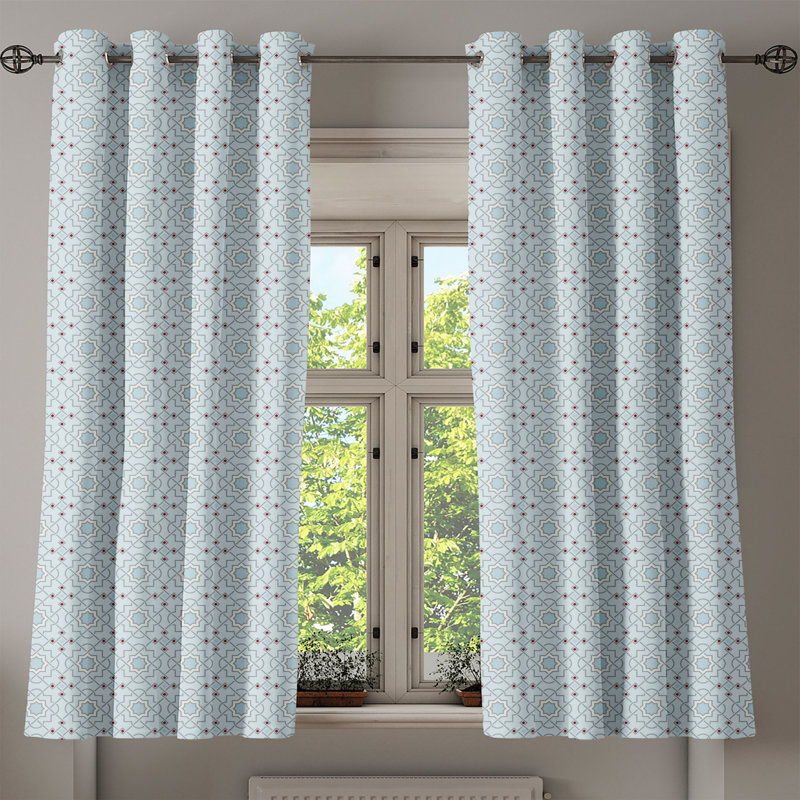 Sateen Blackout Curtains / Drapes Pair, 50" W x 54" L