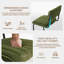  Chaises de salle à manger rembourrées en velours de style moderne Mid-Century H 19,1 po avec structure en métal-1224379792