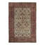 Oversized Antique Agra Rug In Red And Gold With Floral Pattern - Rug & Kilim