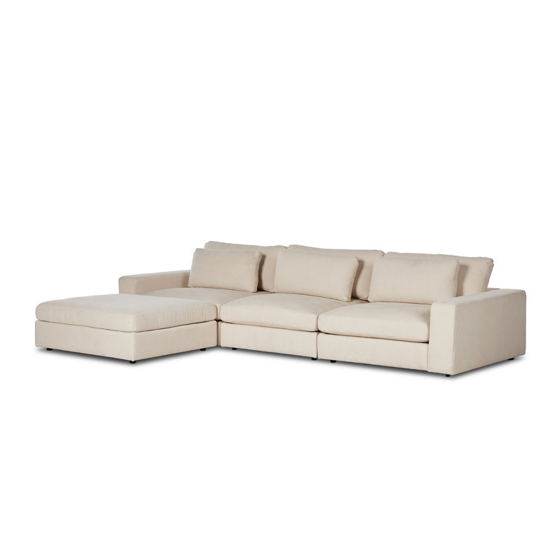 Bloor Modular Chaise Sectional, Clairmont Ivory