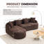 Canapé modulaire en forme de L à éponge avec compression Boneless-1380541086