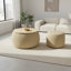 Repose-pieds rond en tissu de rotin tissé | Table de bout et siège 2 en 1 | Idée de cadeau-1323825174