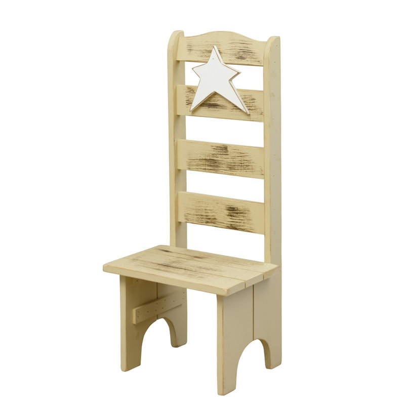 Tabouret d'appoint Benino, Blé entier / blanc antique