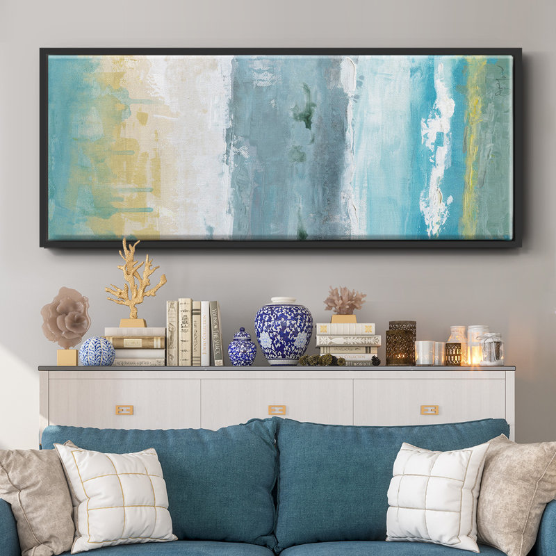 Beach Walk II- Framed Canvas
